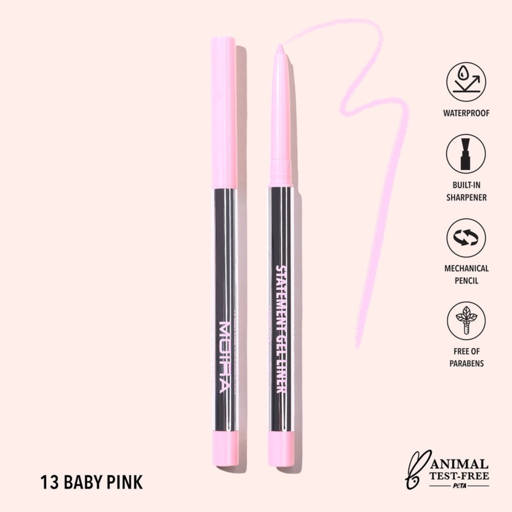 BabyPink  Graphic Linear Statement Eyeliner Gel Waterproof Cruelty Free Makeup